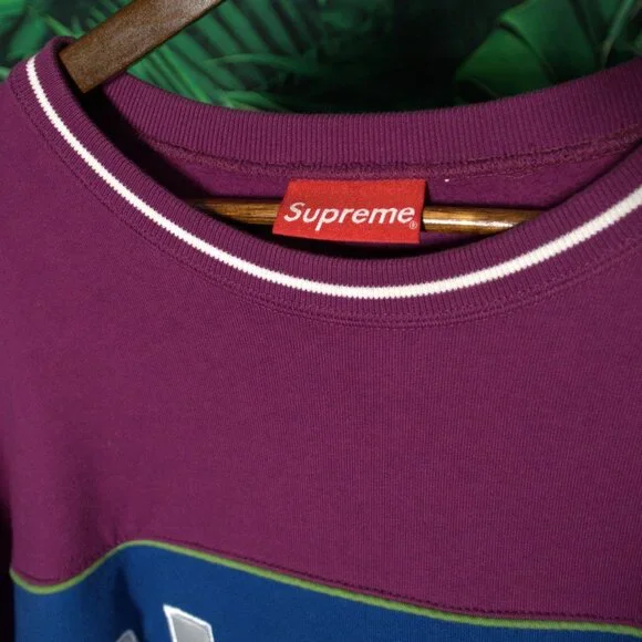 SUPREME STITCHED LOGO EST 1994 MENS CREWNECK SWEATER XL HYPEBEAST STREET… - Picture 3 of 5